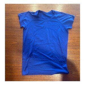 lululemon short-sleeve t-shirt, blue, size 14